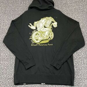 Biltwell Motorcycle Parts Hoodie Men‎ Extra Large Black Full Zip Long Sleeve XL